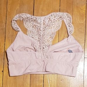 aerie Intimates & Sleepwear - Aerie Wildflower Pink Lace Racerback Bralette aerie Intimates & Sleepwear - Aerie Wildflower Pink Lace Racerback Bralette